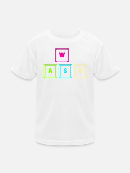Gaming Computer Gamer Gaming Gamer - Kids Functional T-Shirt - white - Front