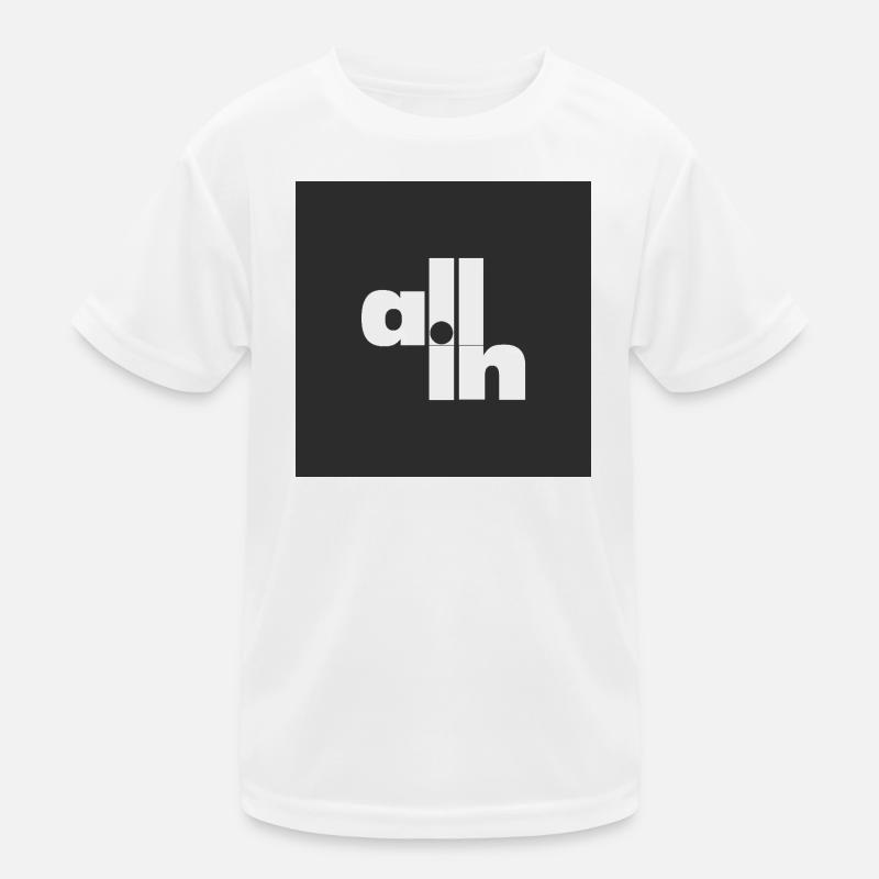 Déclaration typographique minimale All In Poker T-shirt sport Enfant