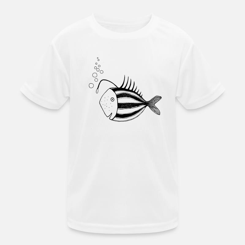 Fisch Lampe Kinder Funktions-T-Shirt