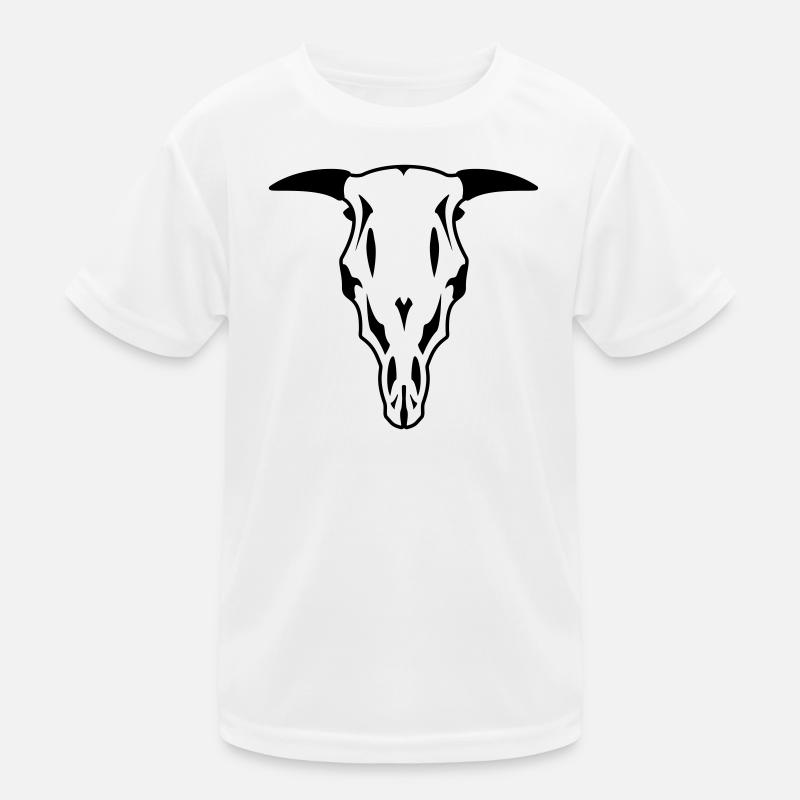 Bull Skull Kids Functional T-Shirt