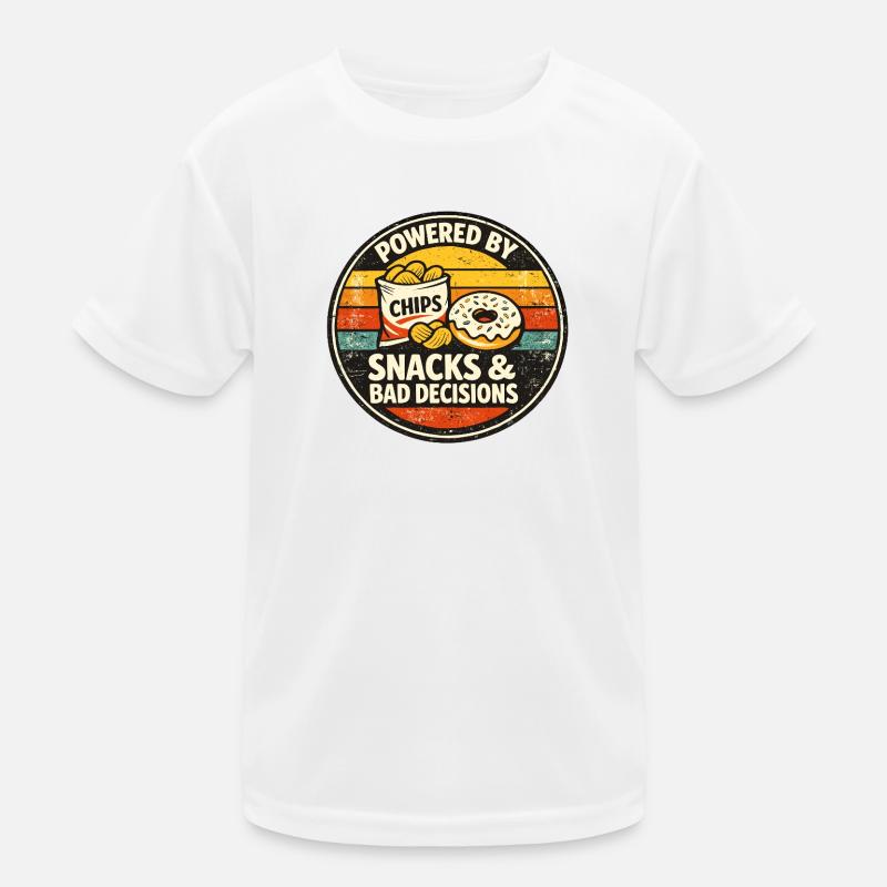 Propulsé par les chips – Snacks et mauvaises décisions T-shirt sport Enfant