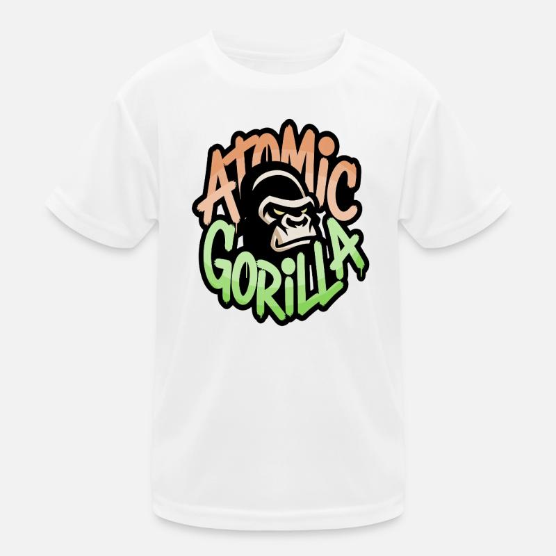 Atomic Gorilla Graffiti Kids Functional T-Shirt