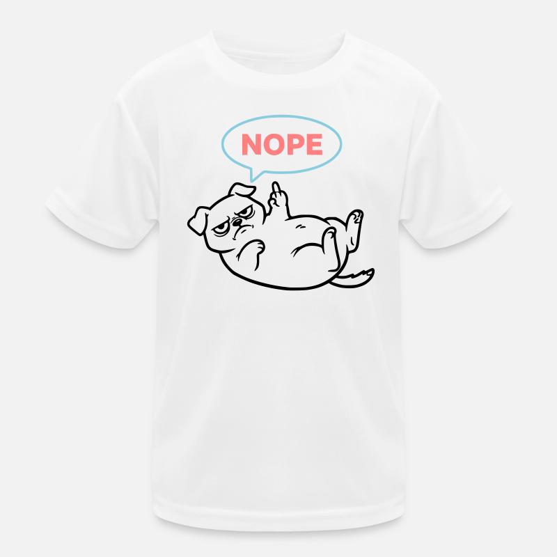 Synopsis coloré de la bande dessinée Pug Dog T-shirt sport Enfant