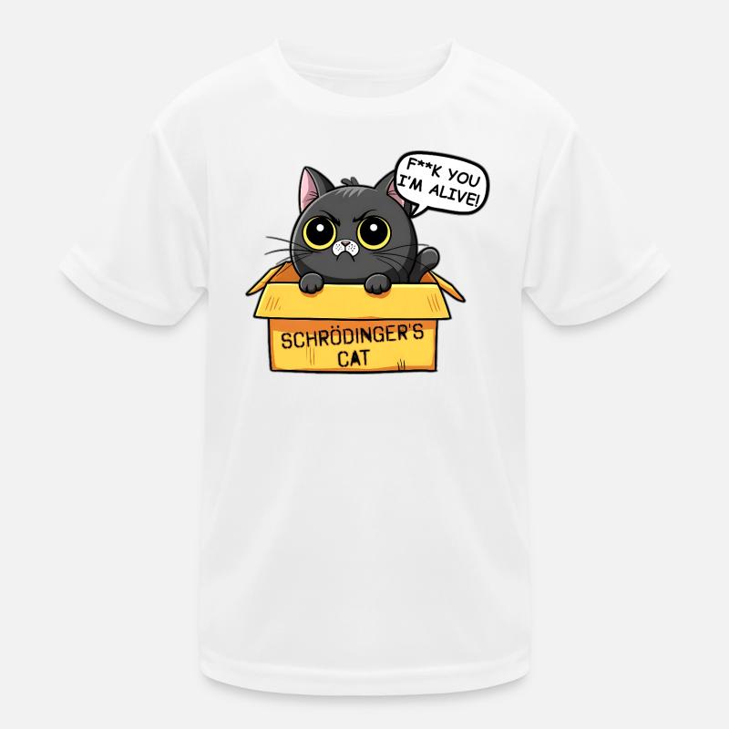 Schrodinger Cat Box Drôle de chat T-shirt sport Enfant