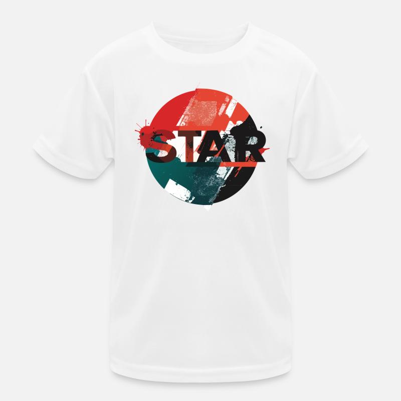 Conception du cercle Star Grunge T-shirt sport Enfant