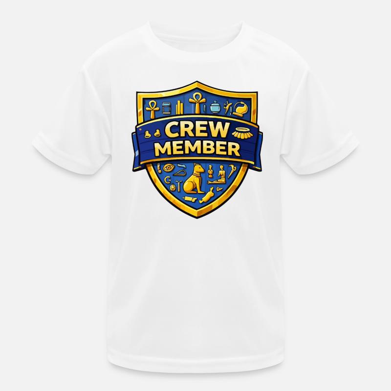 Crew Member Shield Emblem Kinder Funktions-T-Shirt