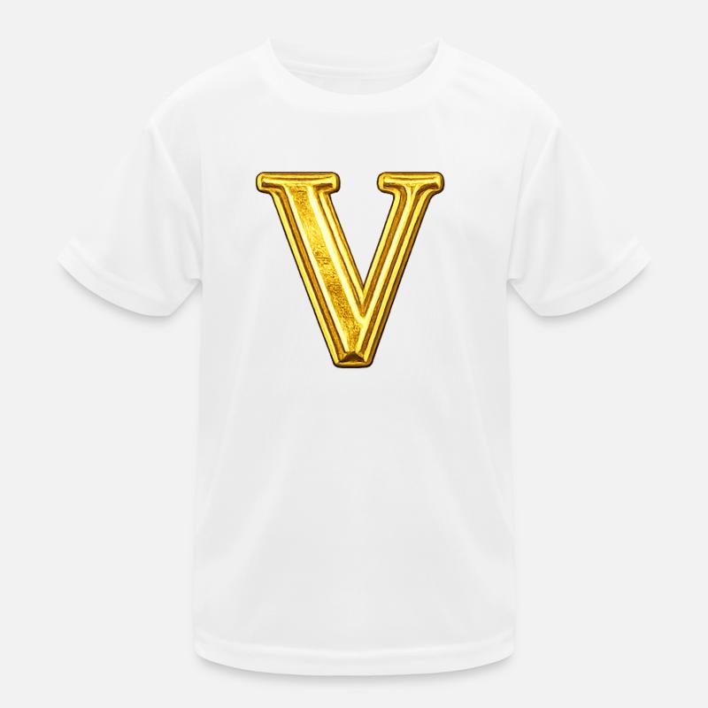 Monogramme V doré - Brillant T-shirt sport Enfant