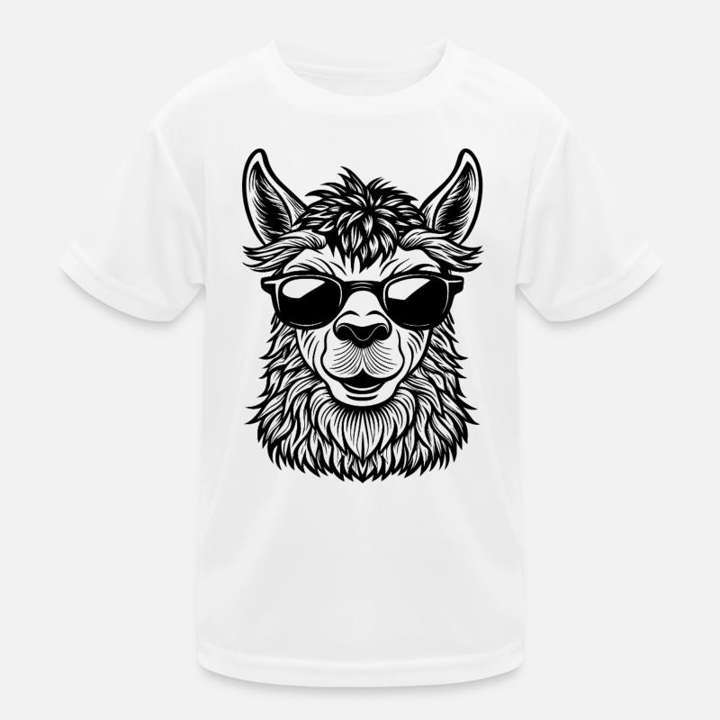 Visage de lama T-shirt sport Enfant
