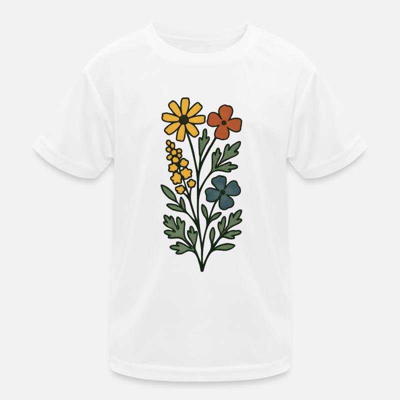 Bouquet de joie aquarelle T-shirt sport Enfant