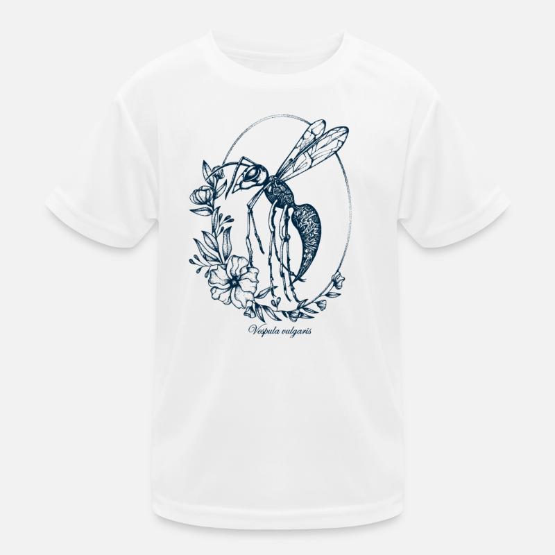 Hornet Tattoo Style Kids Functional T-Shirt