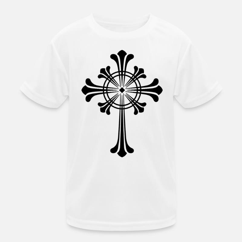 Black Cross Kids Functional T-Shirt