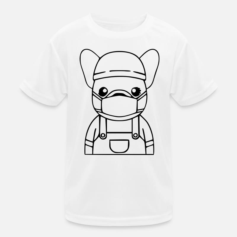 Frenchie Doctor Care Mask Kids Functional T-Shirt