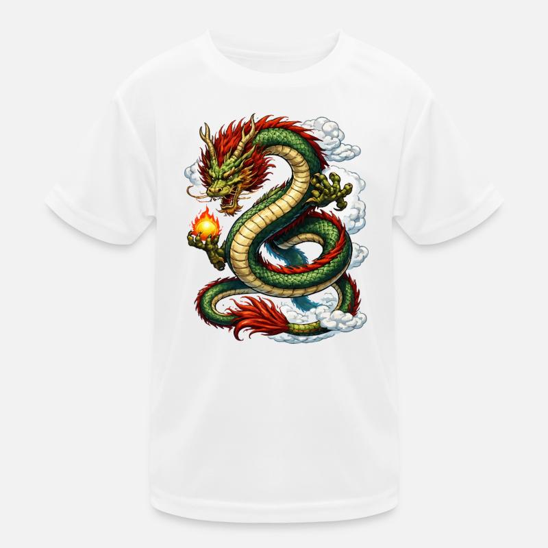 Drache Comic Kinder Funktions-T-Shirt