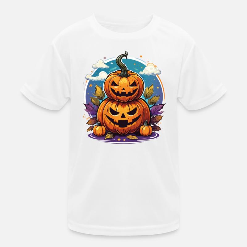 Spooky Halloween Pumpkins Kinder Funktions-T-Shirt