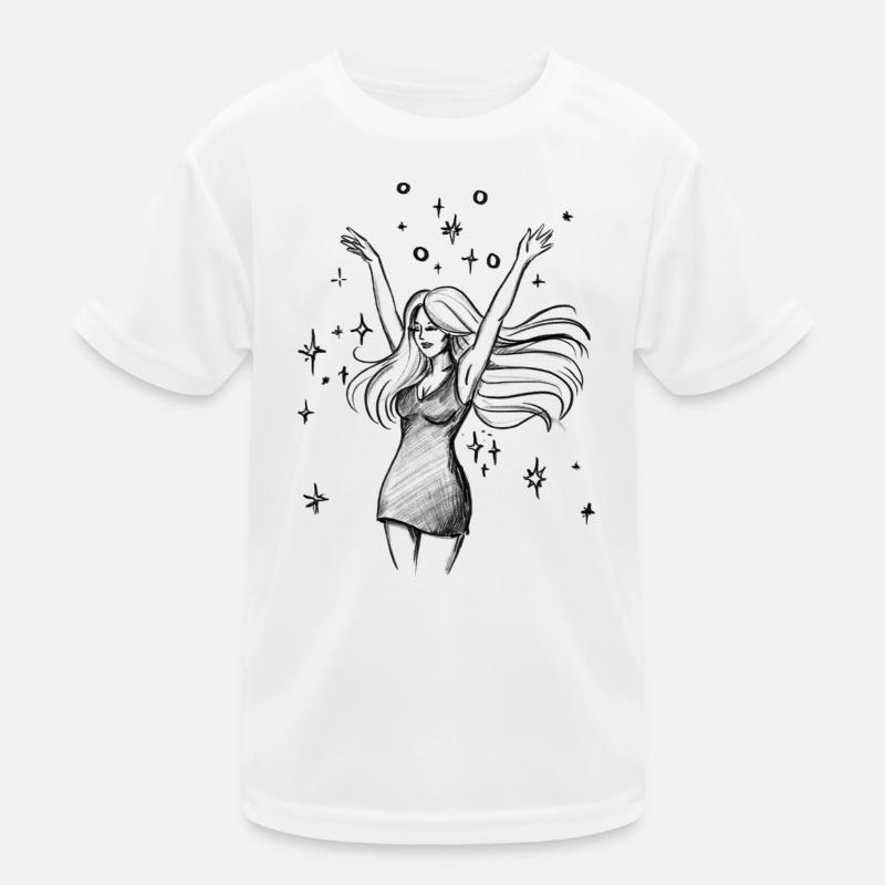 Dancing Woman Empowerment - Illustration Kids Functional T-Shirt
