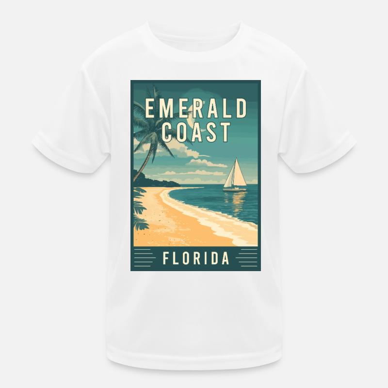 Experience Stunning Emerald Coast in Florida Kids Functional T-Shirt