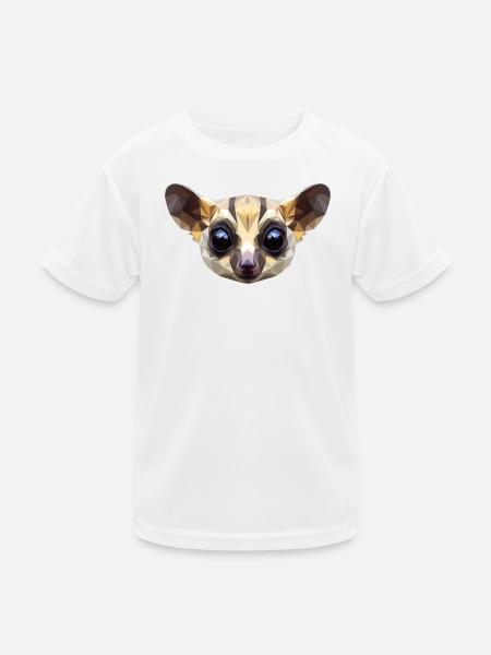 Galago Bush Baby Monkey Galagos Monkey Cute Galago - Kids Functional T-Shirt - white - Front
