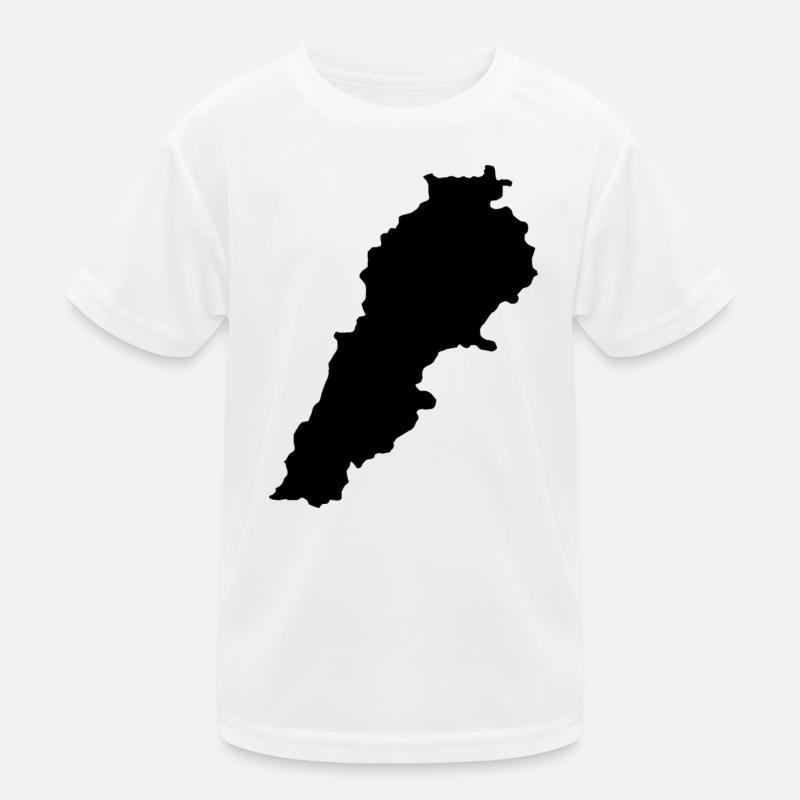 Libanonkarte Kinder Funktions-T-Shirt