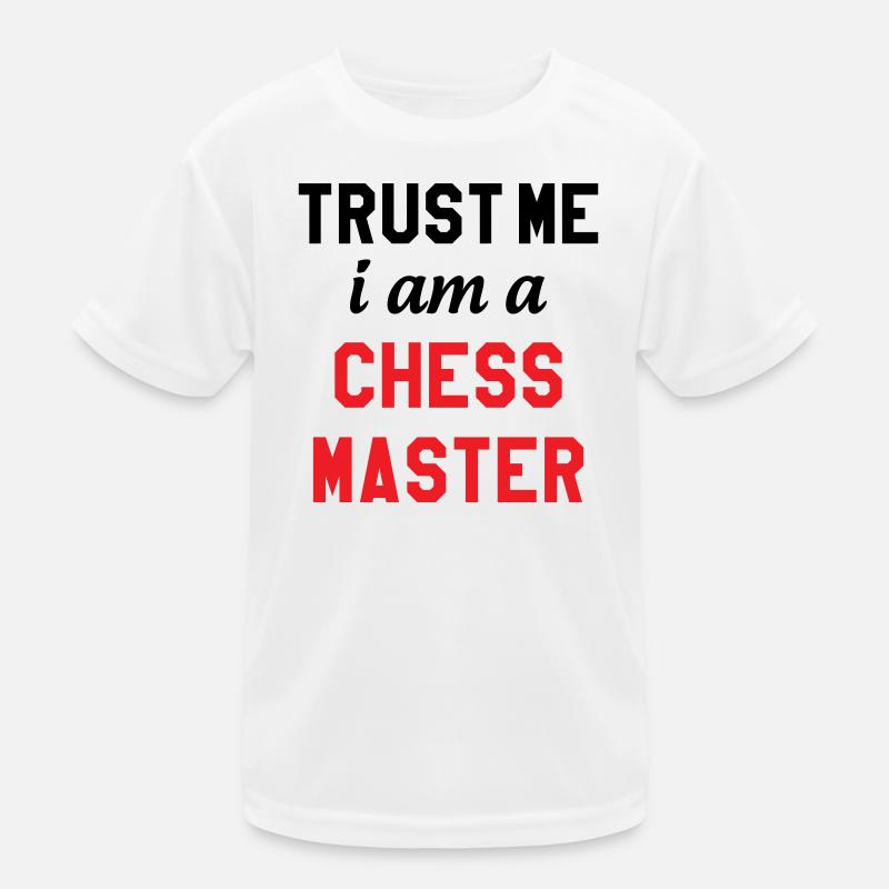 Maître de l'Échiquier Chess Master Pro Kids Functional T-Shirt