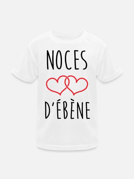 Ebony Wedding 78 Jahre Ehe - Kinder Funktions-T-Shirt - Weiß - Vorne