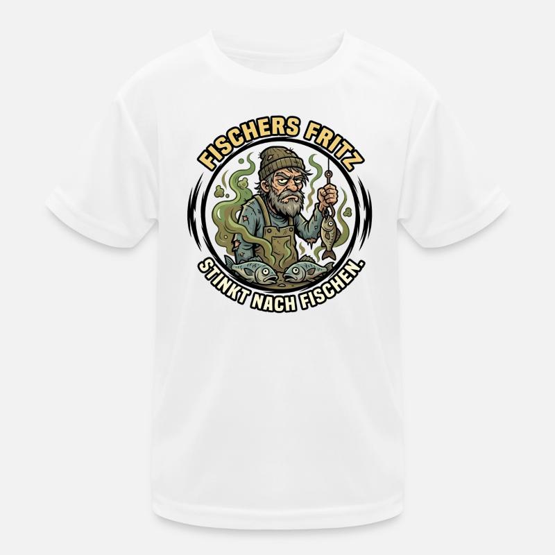 Fischer's Fritz stinks of fish Kids Functional T-Shirt
