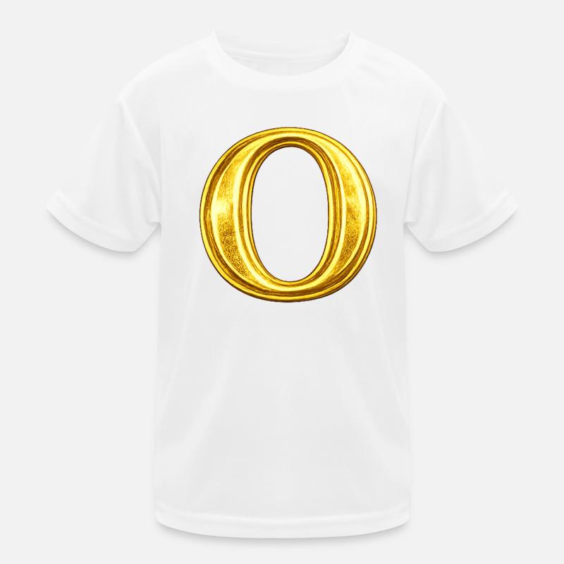 Gold Ring-O Design Kids Functional T-Shirt