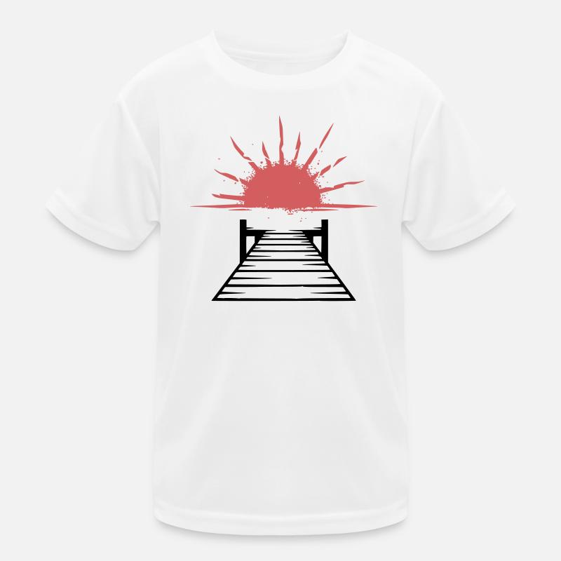 Lac Jetty Sunset T-shirt sport Enfant