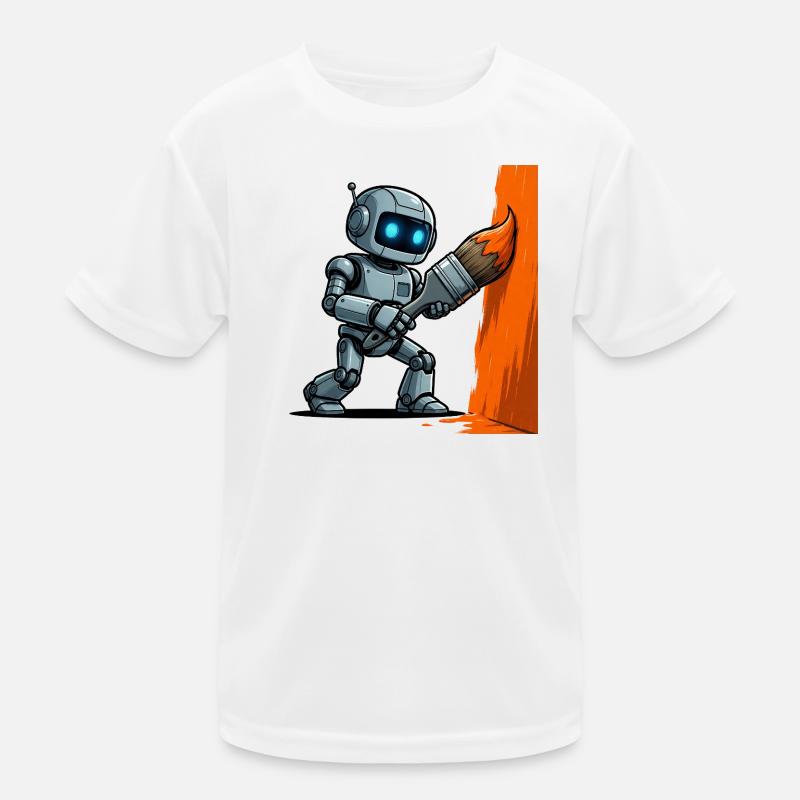 6 Le Robot Créatif Peintre T-shirt sport Enfant