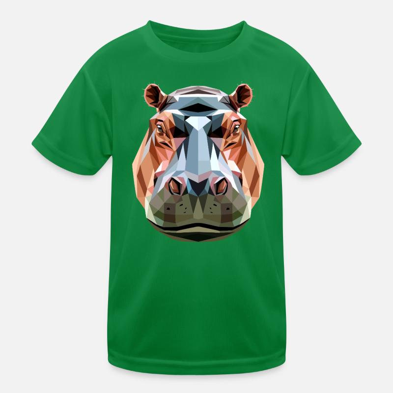 Nilpferd Flusspferd Mama Hippopotamus Cooles Hippo Kinder Funktions-T-Shirt