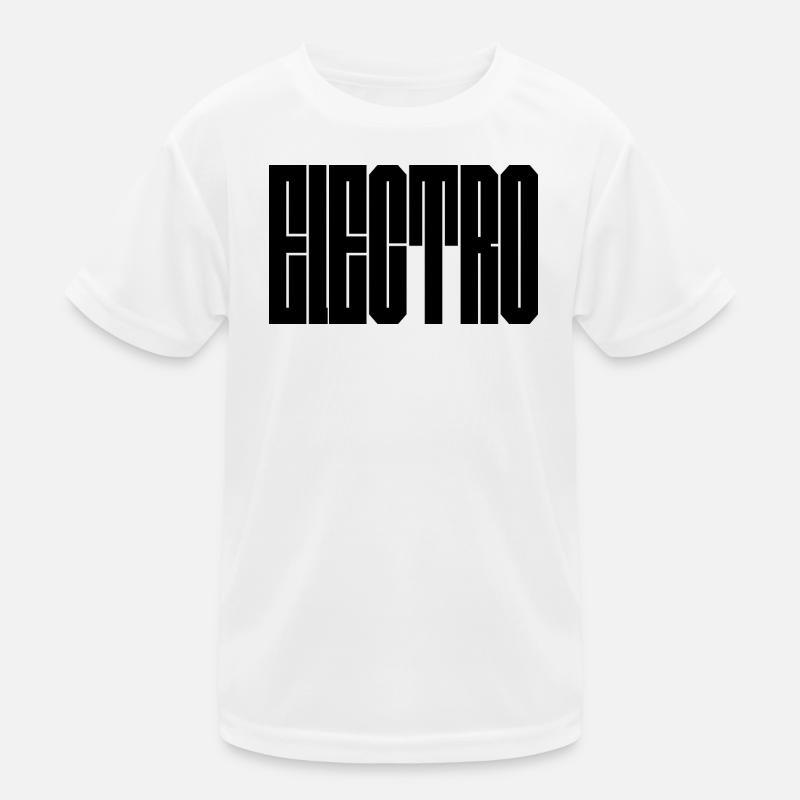 Conception de la typographie de musique électro T-shirt sport Enfant