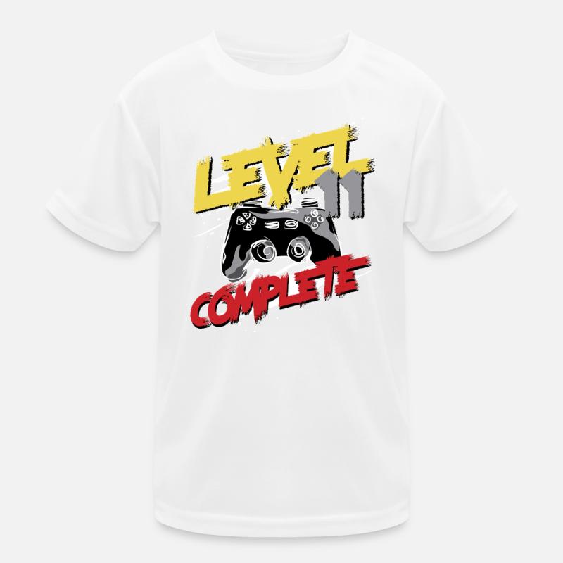 Level Complete Graffiti Controller 11 Jahre bday Kinder Funktions-T-Shirt