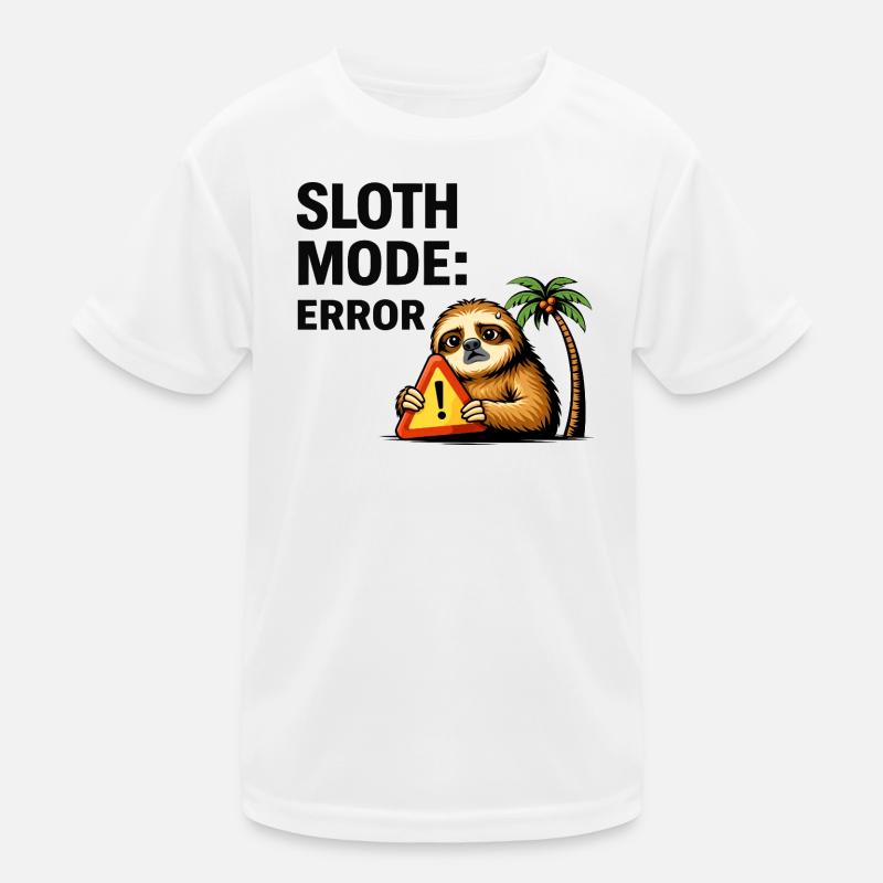 Sloth Mode Error Kids Functional T-Shirt