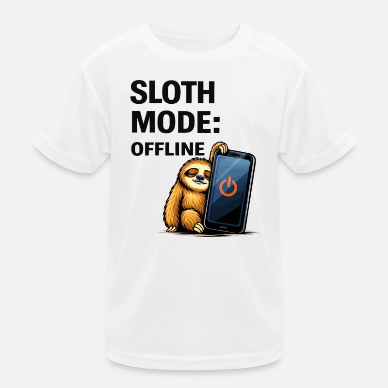 Sloth Mode Offline Kids Functional T-Shirt