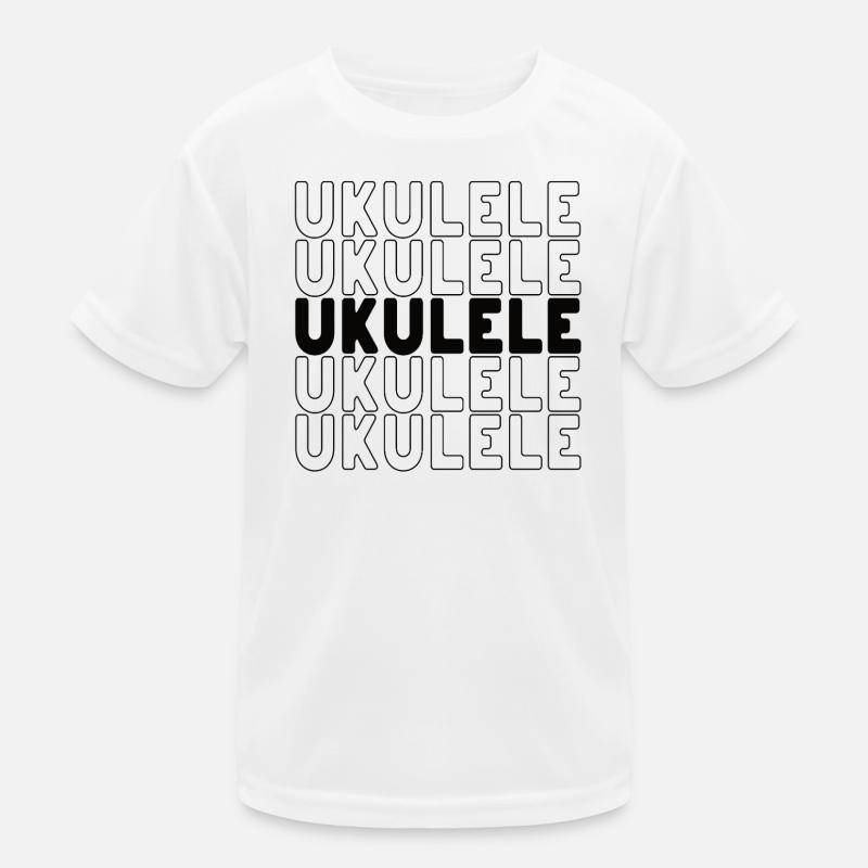 Typographie du ukulélé T-shirt sport Enfant