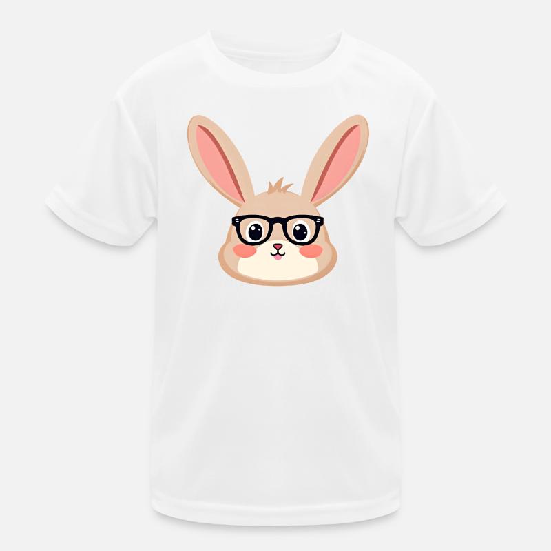 Lapin avec des lunettes T-shirt sport Enfant
