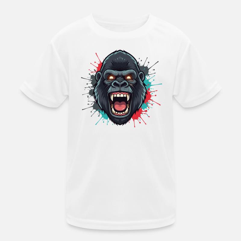 Ape Roar Color Explosion Kids Functional T-Shirt