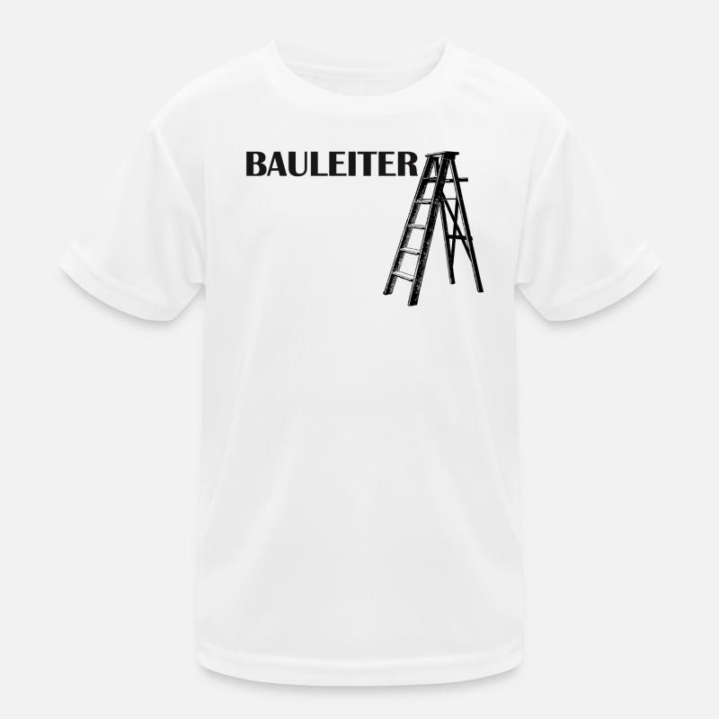 Bauleiter Typografie Baustellenstil Kinder Funktions-T-Shirt