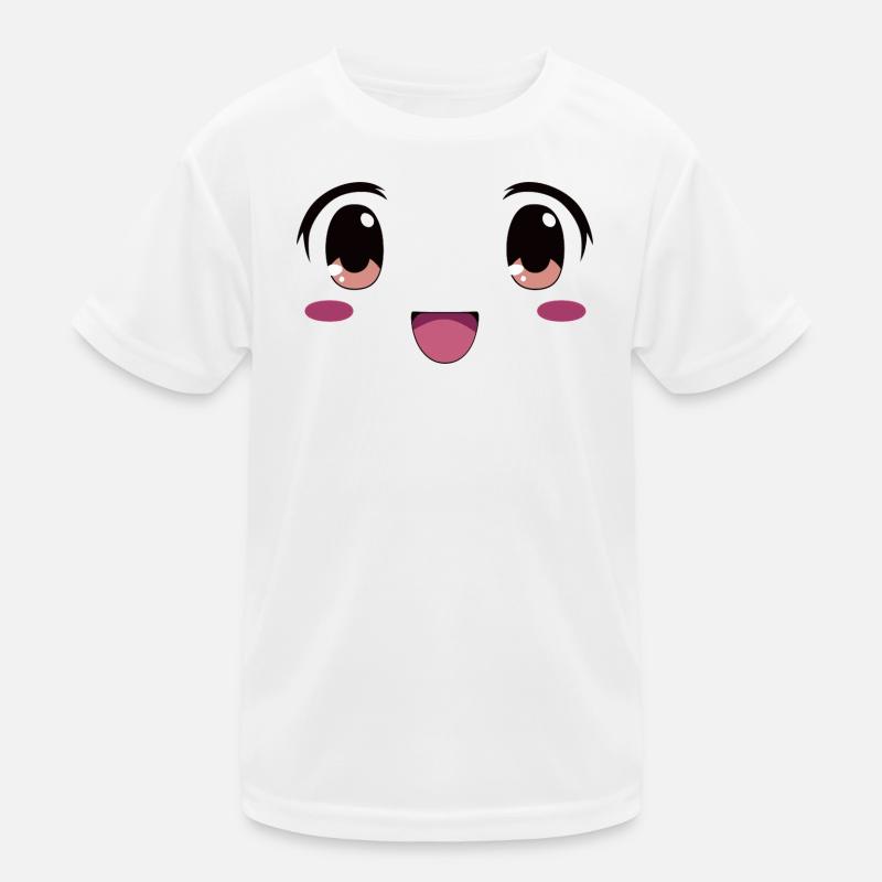 Visage mignon style manga kawaii T-shirt sport Enfant