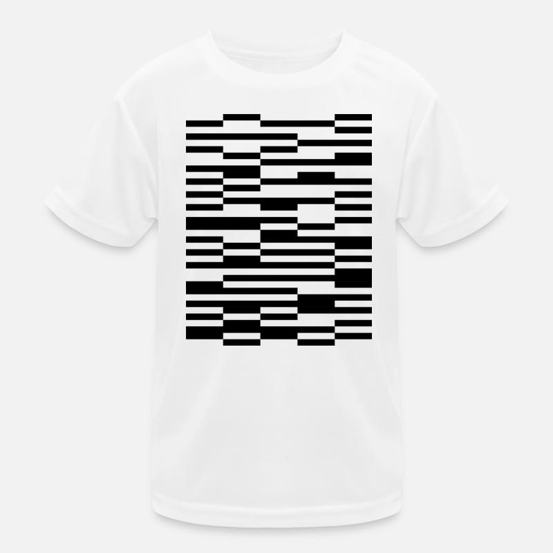 geometric diagonal lines design Kids Functional T-Shirt