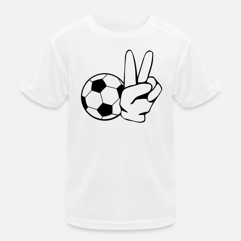 Soccer Peace Kinder Funktions-T-Shirt