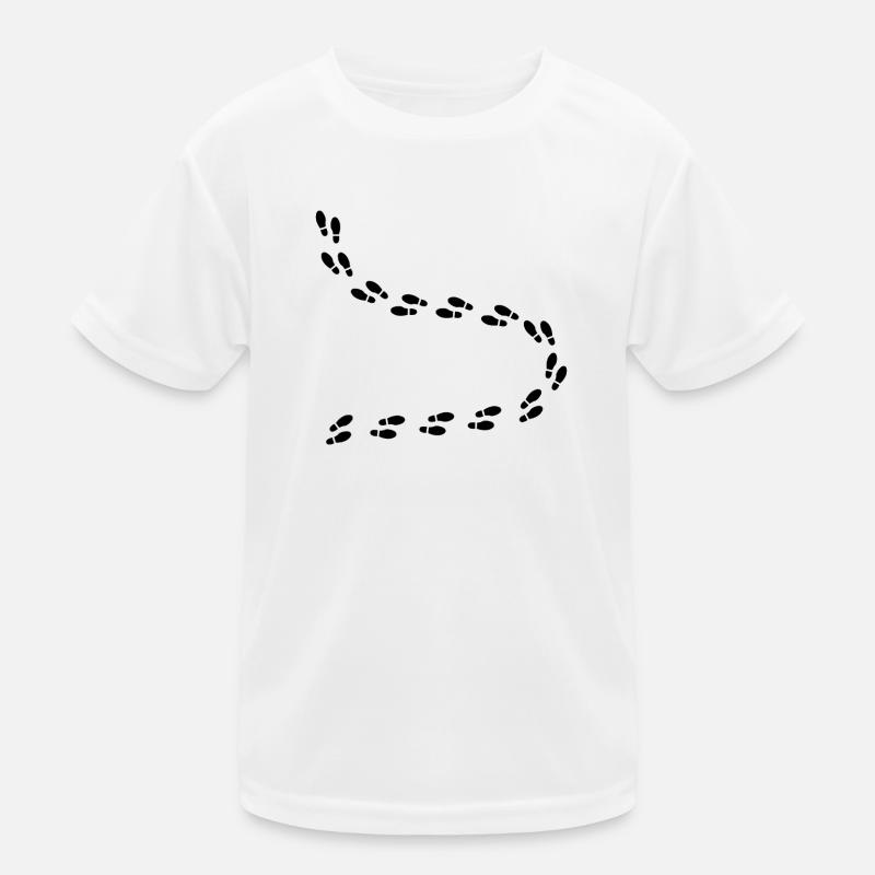 Fußspuren Kinder Funktions-T-Shirt