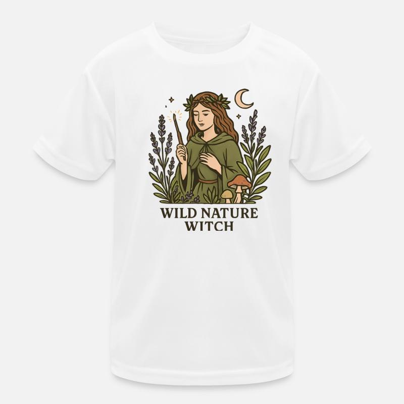 Wild Nature Witch Kids Functional T-Shirt