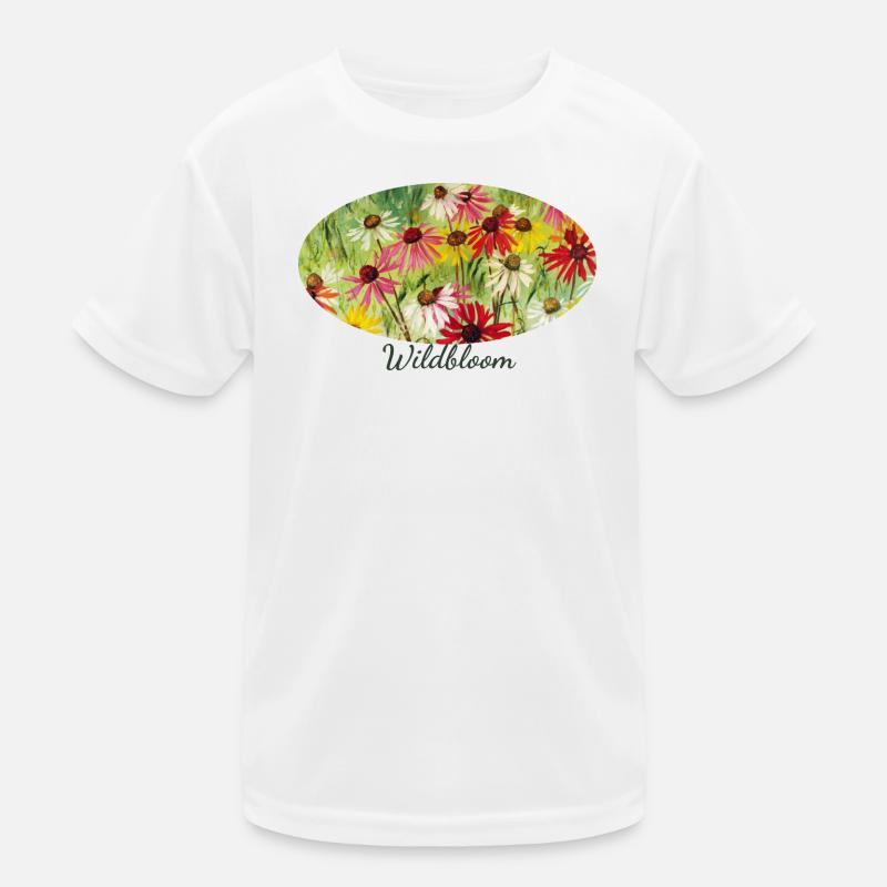 Wildbloom - Fragment coloré de prairie d’échinacée T-shirt sport Enfant
