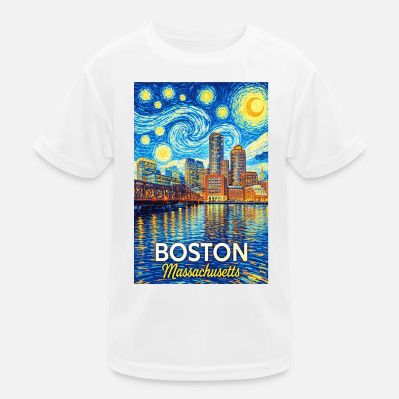 Boston, Massachusetts Kids Functional T-Shirt