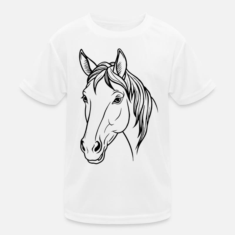 Horse head Kids Functional T-Shirt