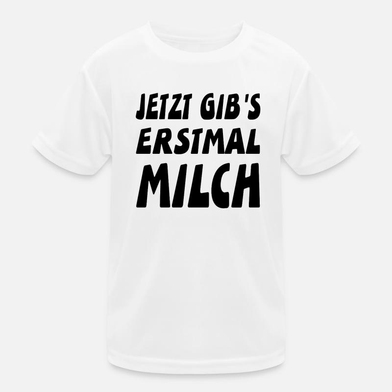 Milch Kinder Funktions-T-Shirt