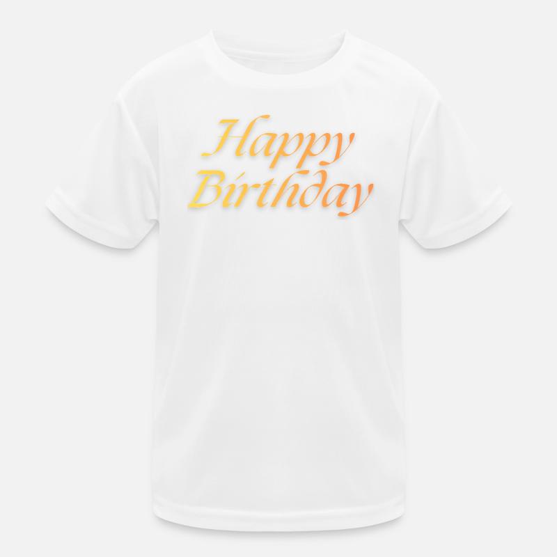 Bon anniversaire T-shirt sport Enfant
