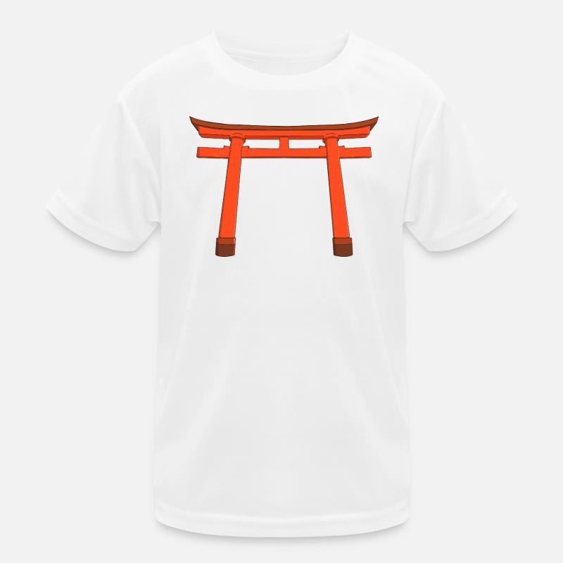 Vivid Torii Gate Kids Functional T-Shirt