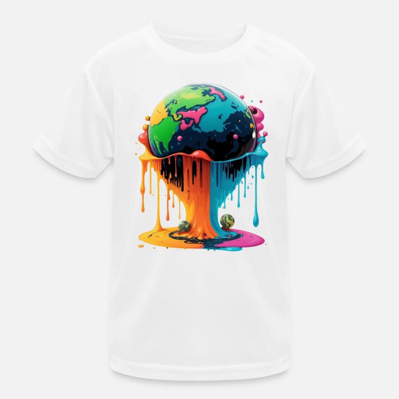 Globe - Earth - Globe Kids Functional T-Shirt