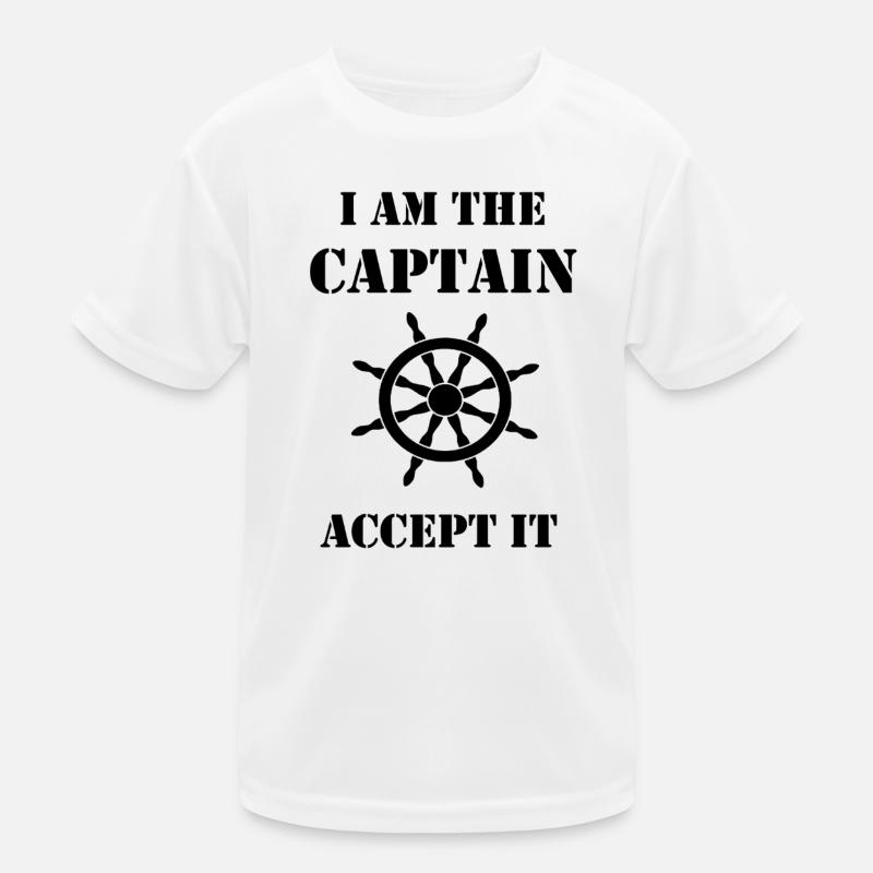 captain-02 - Kids Functional T-Shirt - white